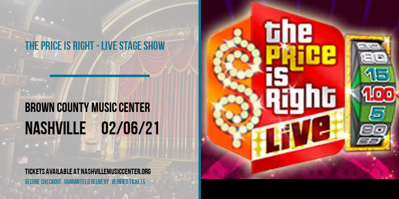 The Price Is Right - Live Stage Show at Brown County Music Center tickets The Price Is Right - Live Stage Show at Brown County Music Center