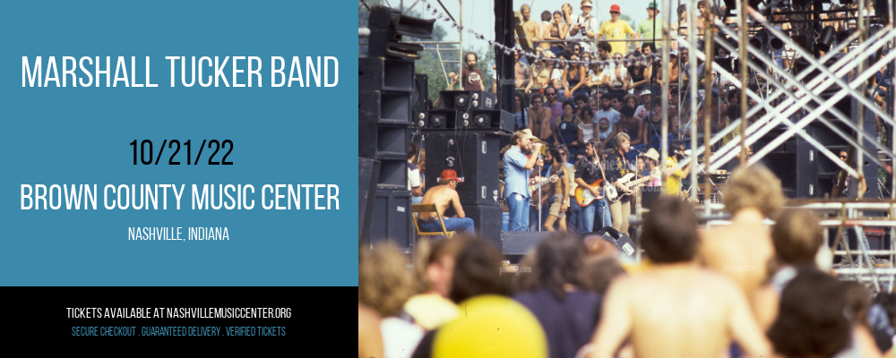 Marshall Tucker Band at Brown County Music Center tickets Marshall Tucker Band at Brown County Music Center
