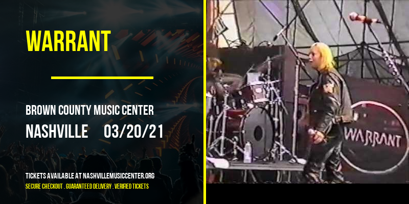 Warrant at Brown County Music Center tickets Warrant at Brown County Music Center
