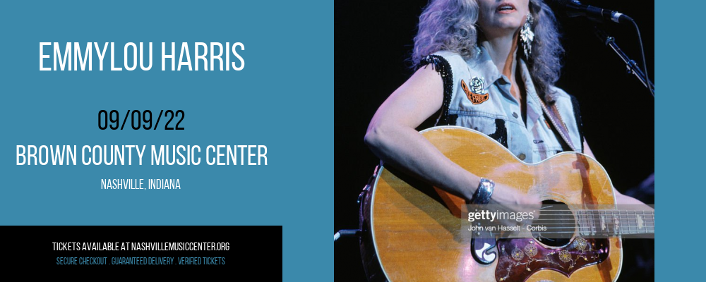 Emmylou Harris at Brown County Music Center tickets Emmylou Harris at Brown County Music Center