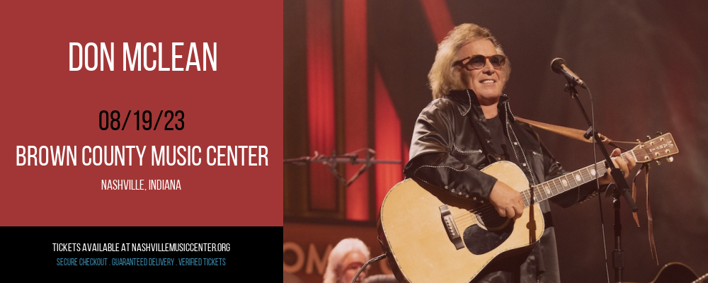 Don McLean at Brown County Music Center