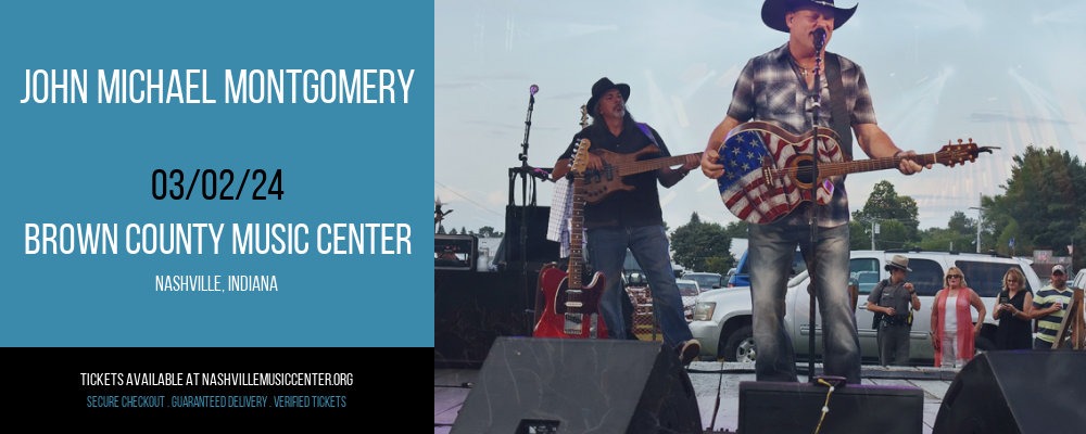 John Michael Montgomery at Brown County Music Center